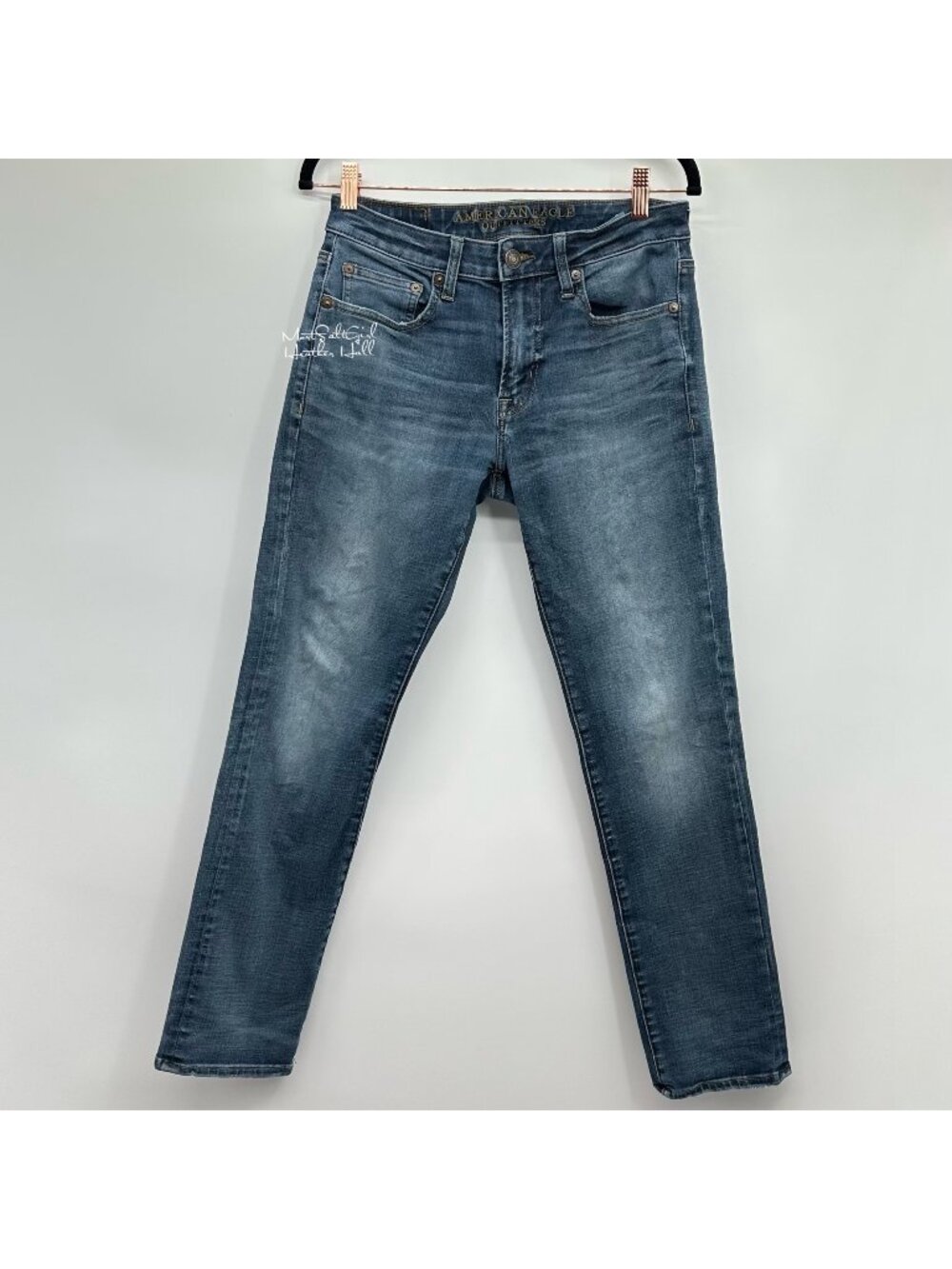 American Eagle Outfitters Men's Blue Slim Straight Leg Denim Jeans Size 29x32